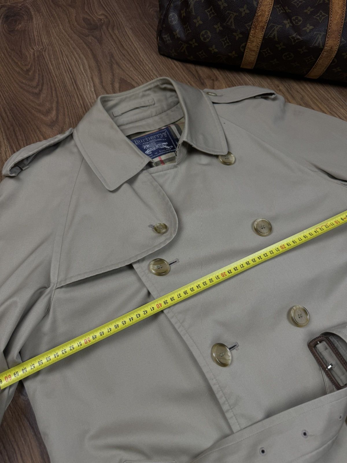 Burberry Vintage trench coat Burberry original luxury streetwear item Size L / US 10 / IT 46 - 5 Thumbnail