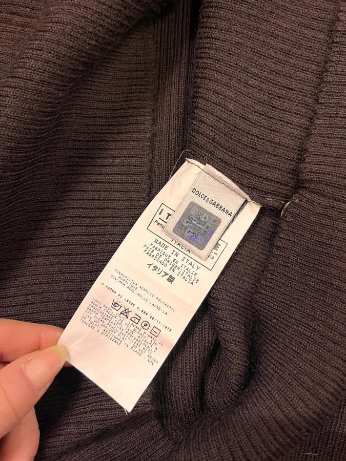 Dolce & Gabbana 2000s Dolce & Gabbana Brown Wool Polo Longsleeves Size US M / EU 48-50 / 2 - 9 Thumbnail