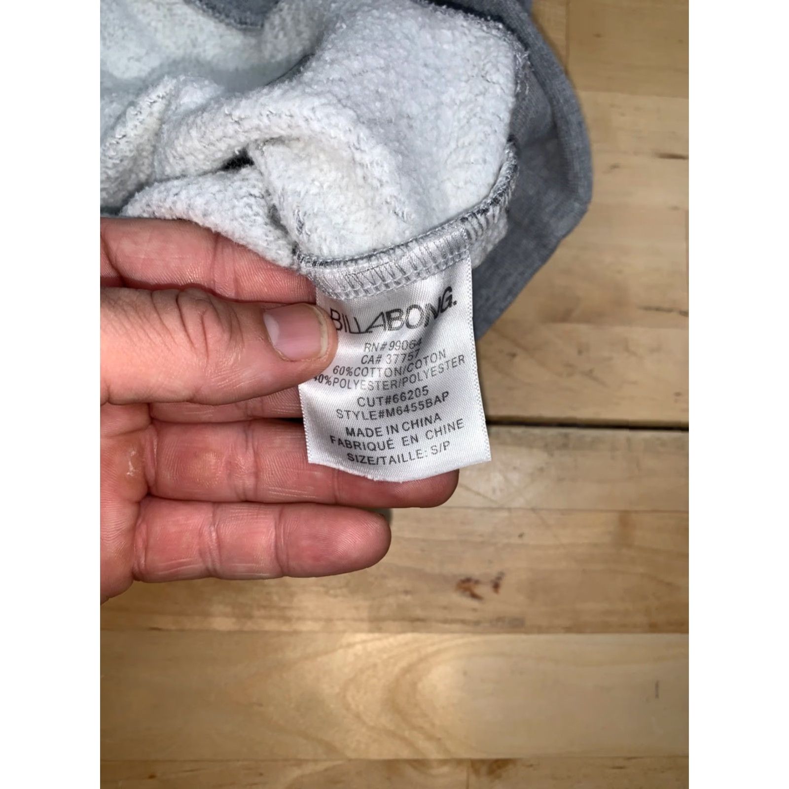 Billabong Billabong Hoodie Mens S Gray 2 Tone Pullover Beach Surf Size US S / EU 44-46 / 1 - 3 Thumbnail