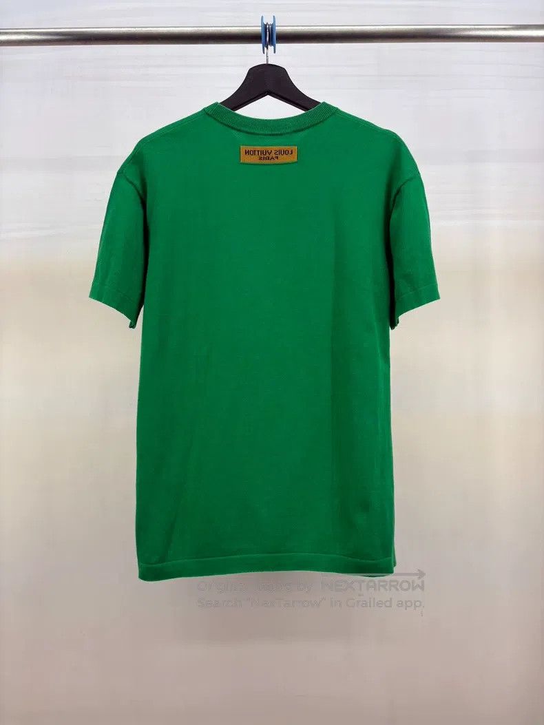 Louis Vuitton Louis Vuitton White and green logo knitted short sleeve Size US S / EU 44-46 / 1 - 2 Thumbnail
