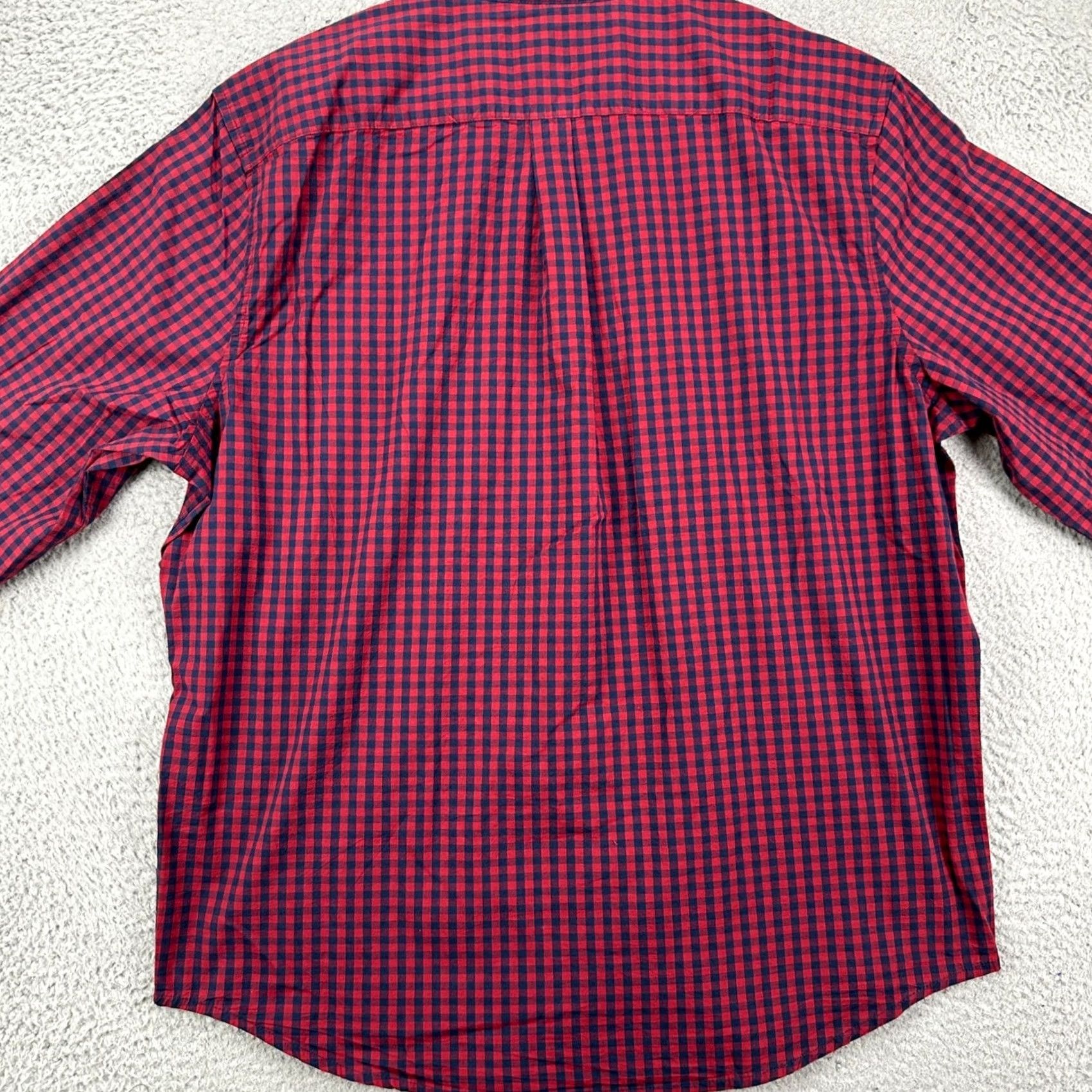 Gap Gap Adult Mens Button Up Shirt XL Red Blue Gingham Check Long Sleeve NEW Size US XL / EU 56 / 4 - 4 Thumbnail