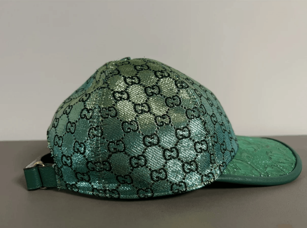 Gucci Gucci GG Lame Jacquard Baseball Cap Green XL Unisex Size ONE SIZE - 12 Thumbnail