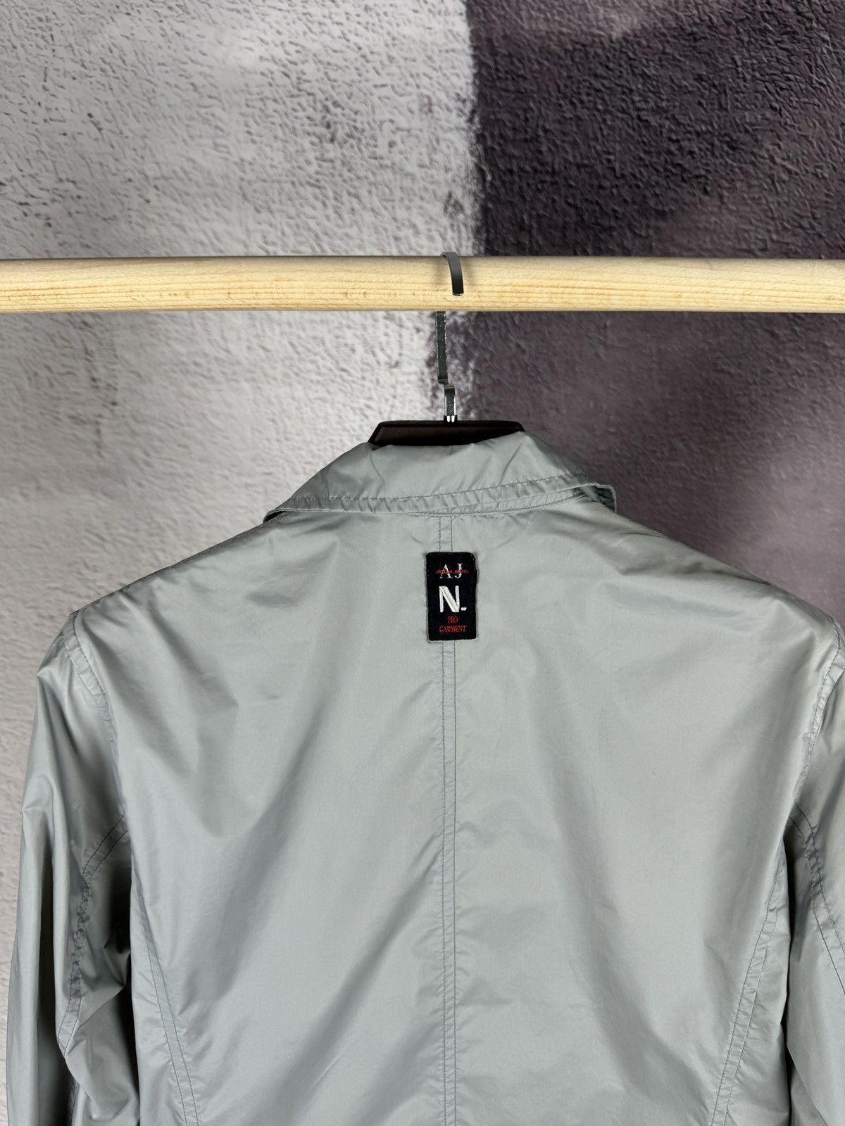 Armani ARMANI JEANS N. Pro Garment grey nylon coach jacket Size US S / EU 44-46 / 1 - 14 Thumbnail