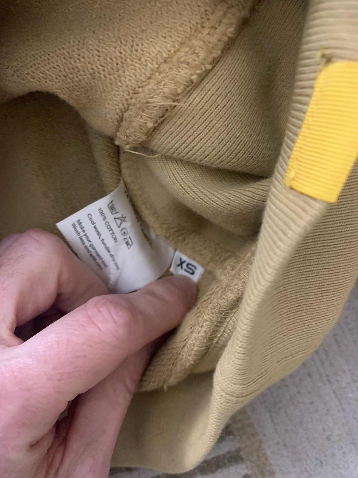 Other Yellow Label Co. Heavy Cropped Hoodie in Camel Size XS / US 0-2 / IT 36-38 - 6 Thumbnail