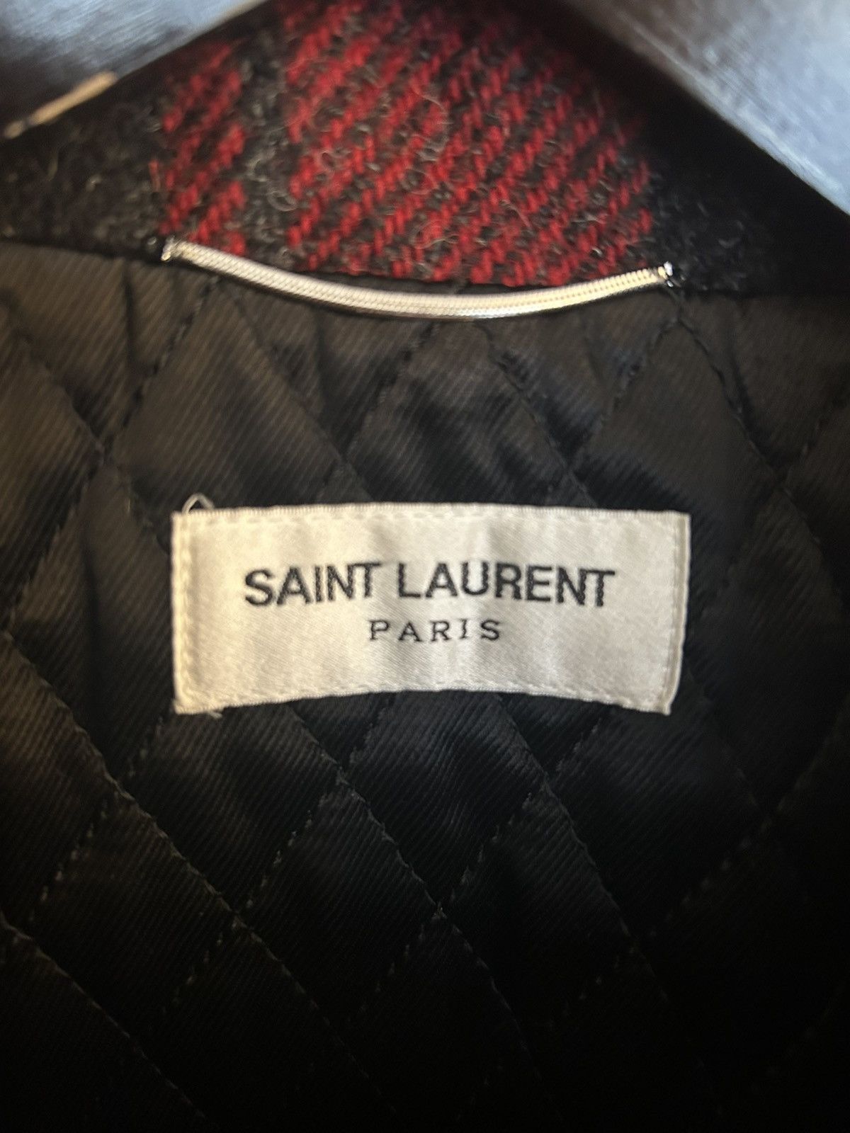 Saint Laurent Paris Saint Laurent Wool Jacket with Shearling Collar Size US S / EU 44-46 / 1 - 4 Thumbnail