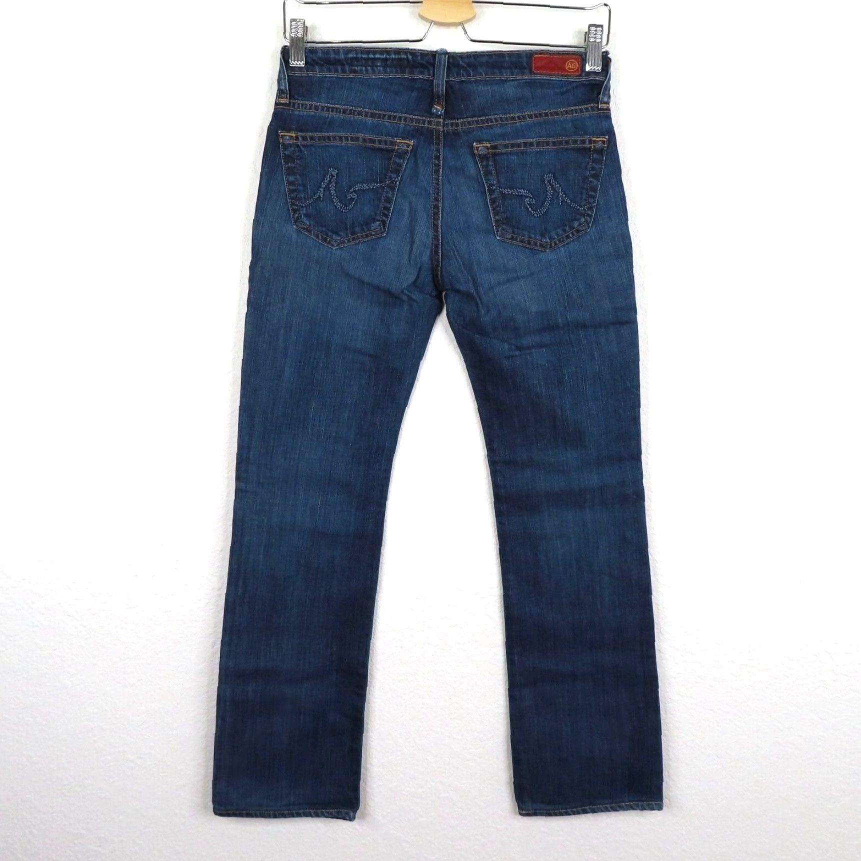 Denime VINTAGE? No. AG Adriano Goldschmied Women Jeans The Kiss Slim Straight Blue Denim 26 Regular Straight 5-Pocket Womens Mens etc Size 26" / US 2 / IT 38 - 4 Thumbnail