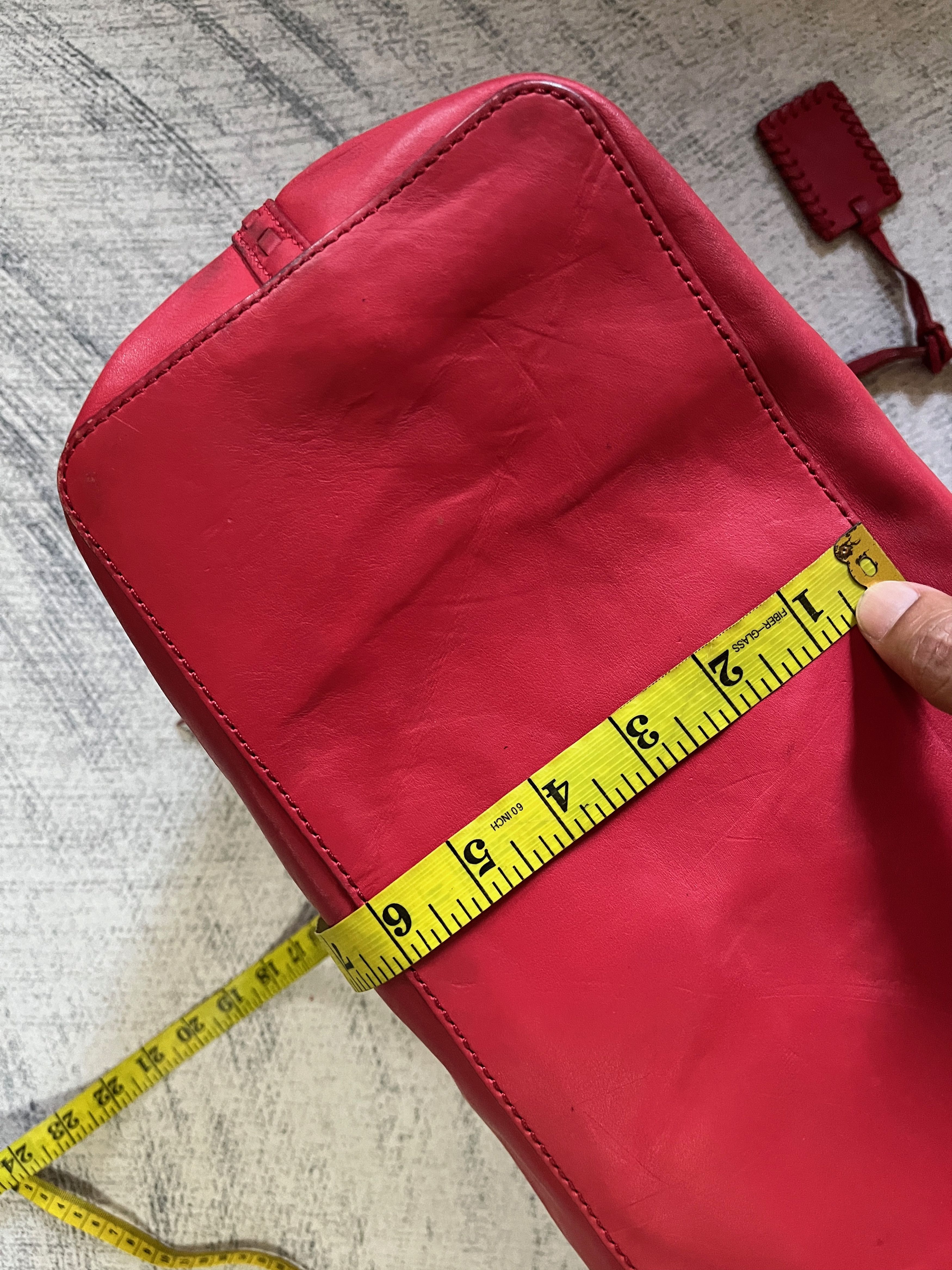 Polo Ralph Lauren Polo RL Full Leather in Red Tote Shoulder Bag Size ONE SIZE - 18 Thumbnail
