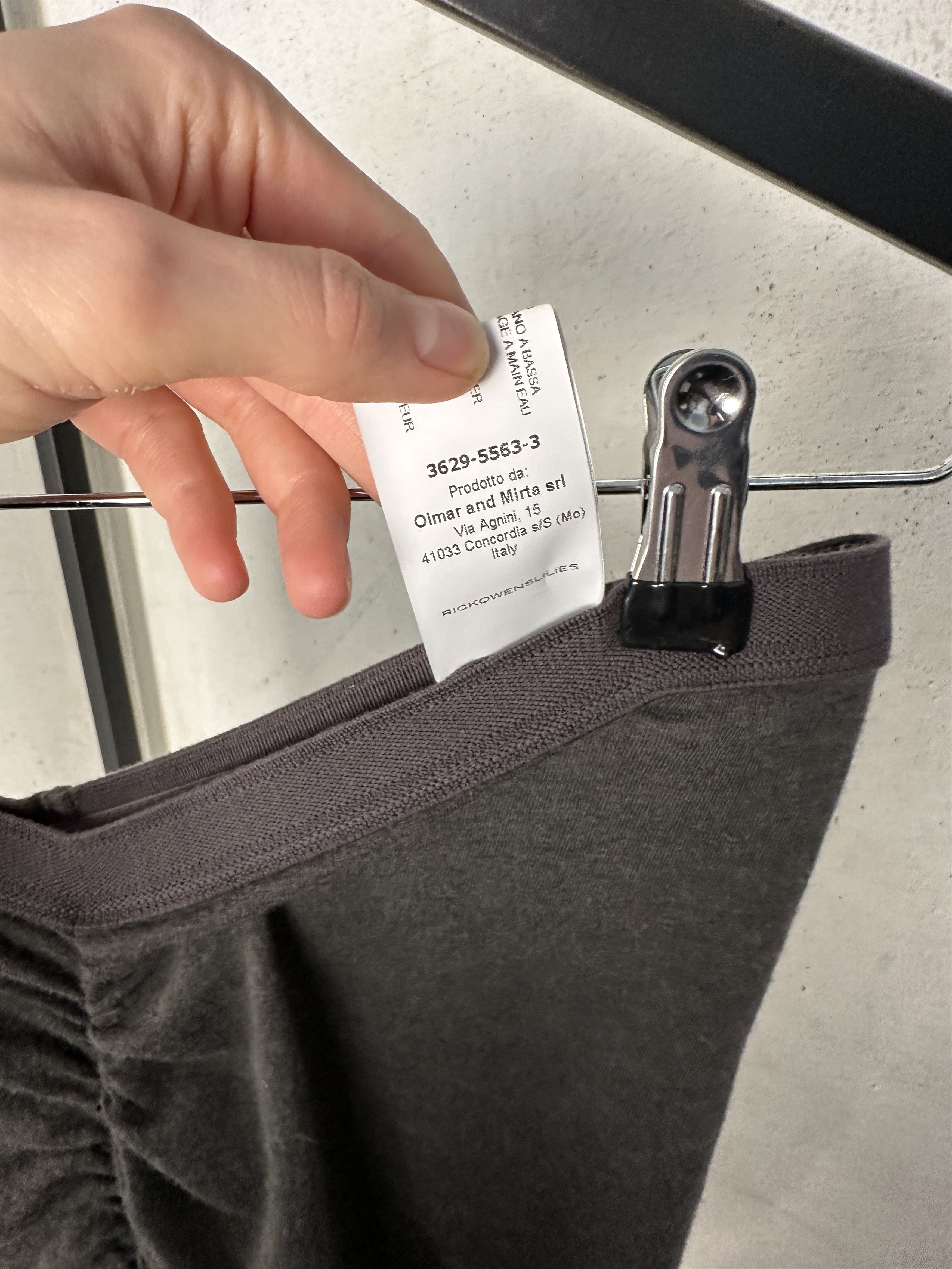 Rick Owens Rick Owens Lilies Ruche Jersey Maxi Skirt in Dark Dust Size 27" / US 4 / IT 40 - 6 Thumbnail