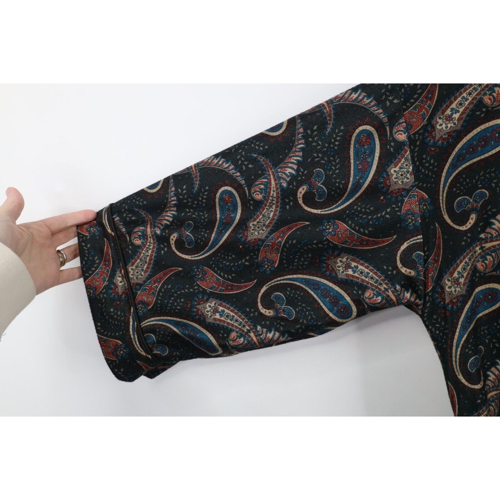 Vintage Vintage 90s Streetwear Chamois Cloth Rainbow Paisley Robe Size US L / EU 52-54 / 3 - 6 Thumbnail