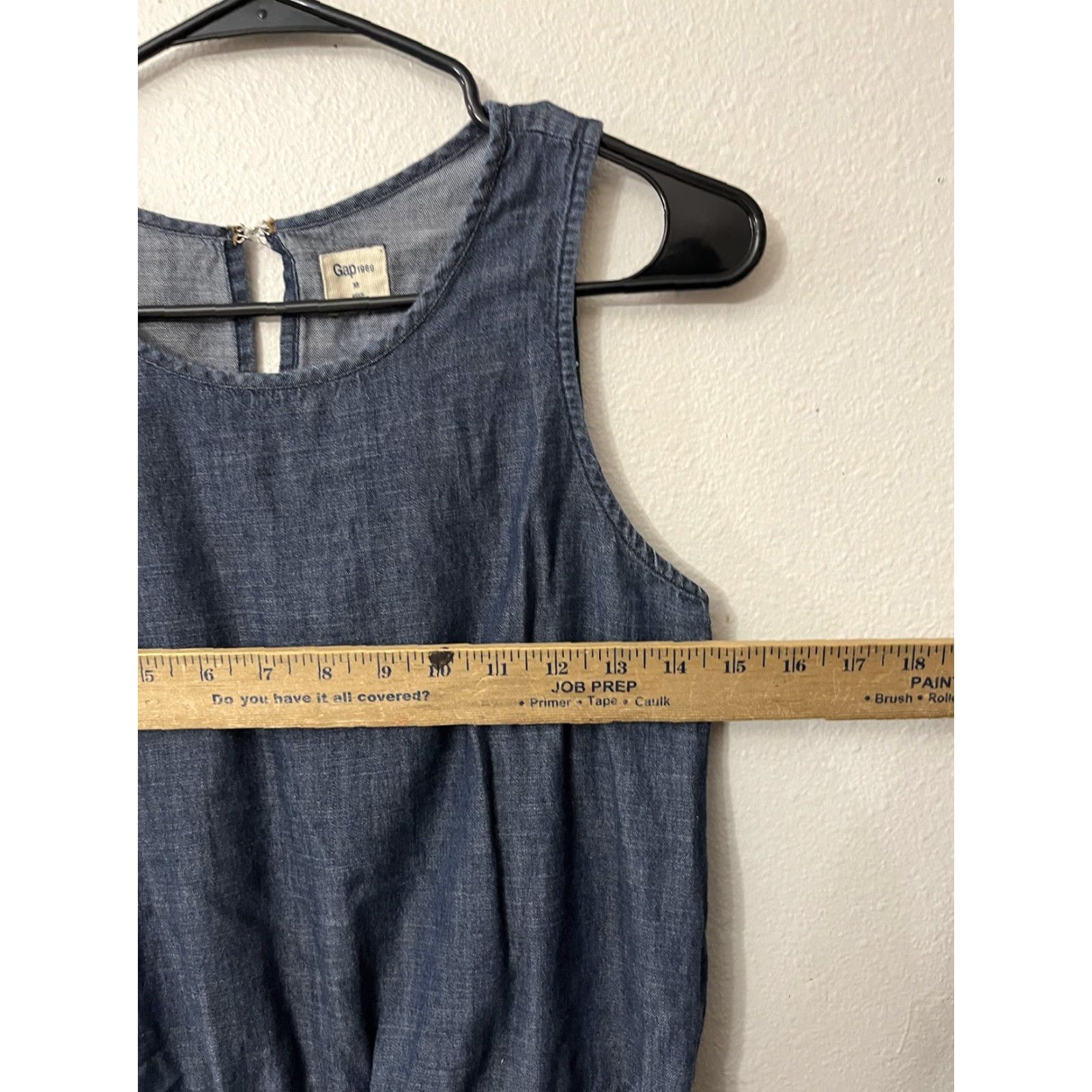 Gap Gap 1969 Cami Chambray Sleeveless Jumpsuit Size XS. Pants Size 26" / US 2 / IT 38 - 4 Thumbnail