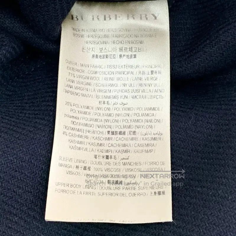 Burberry Burberry Black Wool Women's Coat. Size S / US 4 / IT 40 - 6 Thumbnail