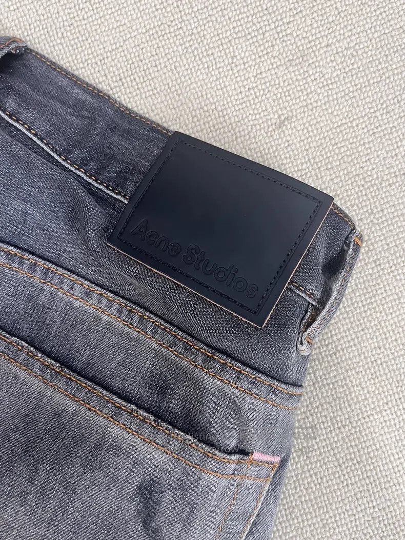 Acne Studios Acne Studios 1981 Washed Low-Rise Wide-Leg Designed Jeans Size US 30 / EU 46 - 3 Thumbnail