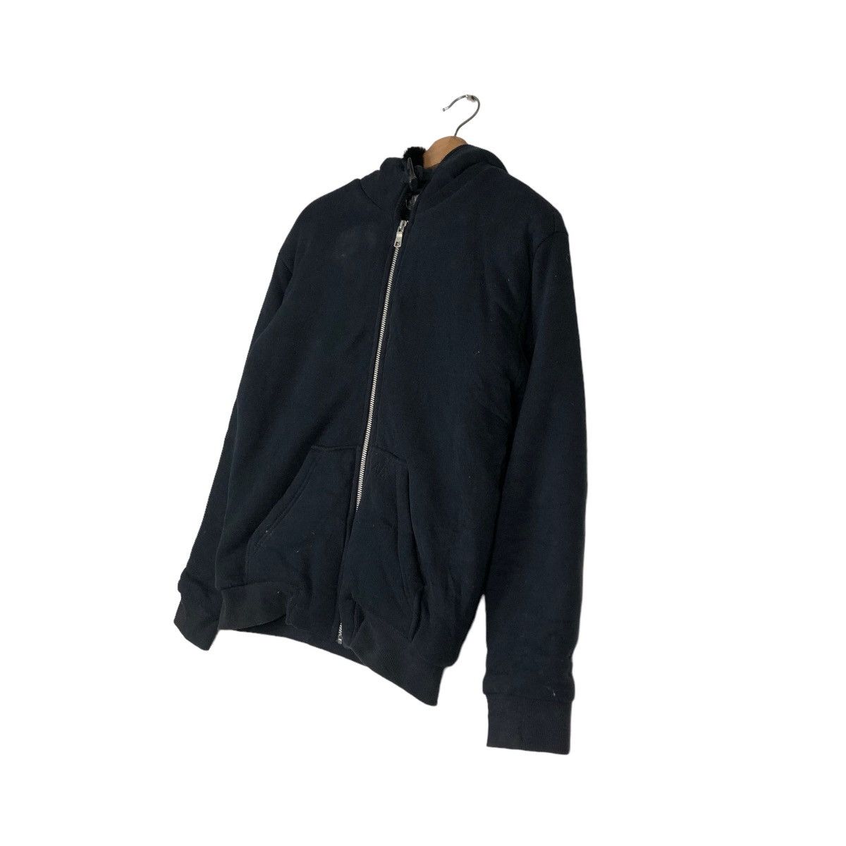 Armani Exchange 📌CROPPED BIKER JACKET ARMANI EXCHANGE MINK FUR LINING Size US XS / EU 42 / 0 - 11 Thumbnail
