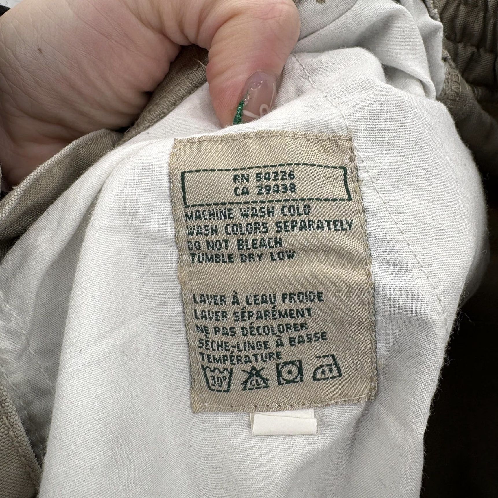 Royal Robbins Royal Robbins Pants Womens 6 Beige Cargo Hiking Cotton Elastic Waist Pockets Size 28" / US 6 / IT 42 - 5 Thumbnail