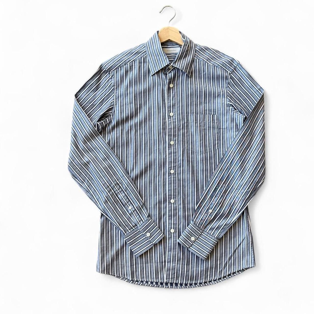 Ermenegildo Zegna $795 Ermenegildo Zegna grey striped shirt Small Switzerland Size US S / EU 44-46 / 1 - 5 Thumbnail