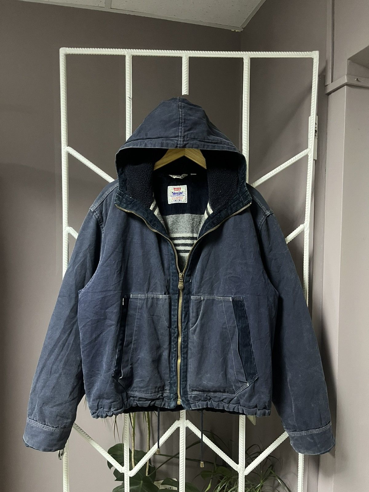 Levi's Vintage Clothing RARE Vintage Levis Italy Denim Wool Jacket Size US L / EU 52-54 / 3 - 1 Thumbnail