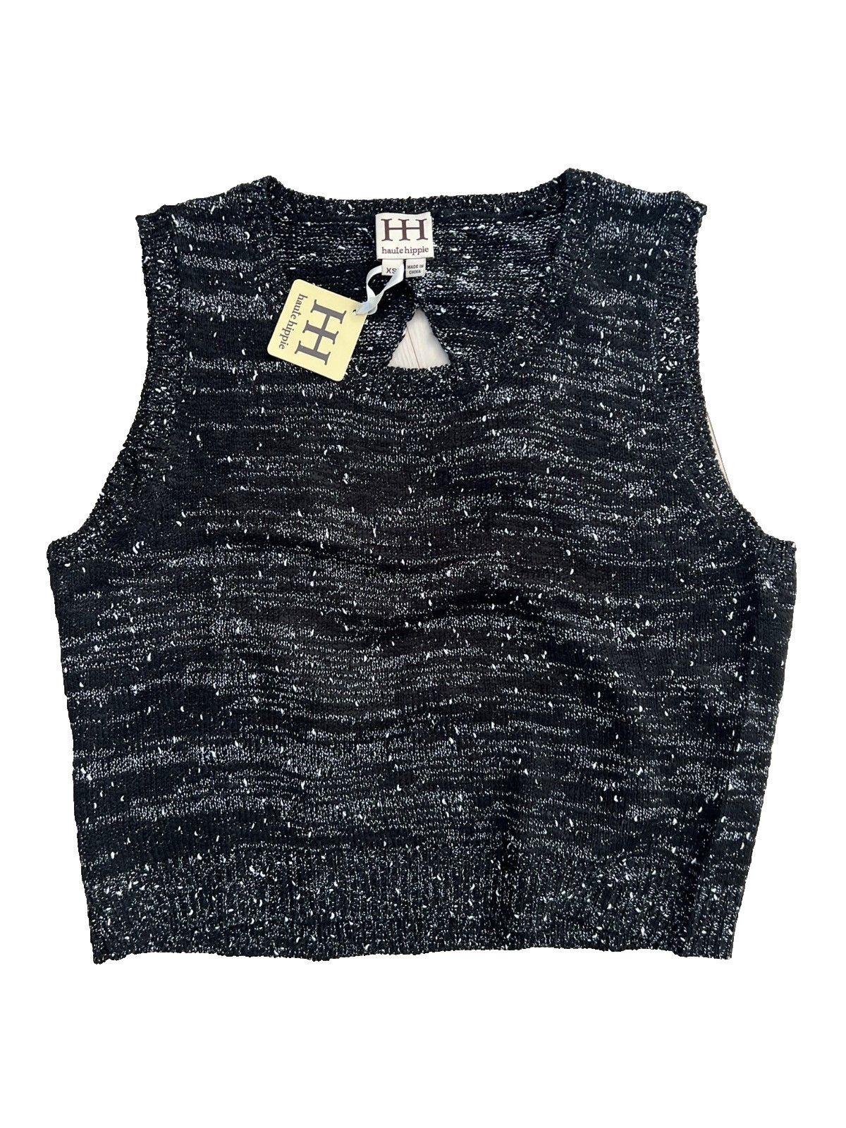 Haute Hippie Haute Hippie Crop Knit Open Back Knit Sweater ( XS ) Size XS / US 0-2 / IT 36-38 - 1 Thumbnail
