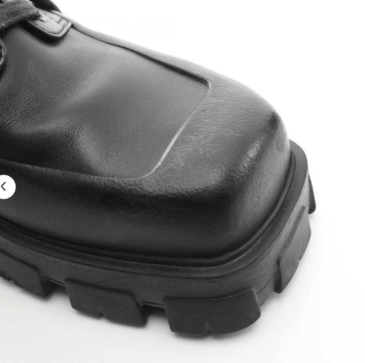 Prada Prada Men Monolith Lug Sole Leather Combat Black 2TG207 7.5 Size US 7.5 / EU 40-41 - 5 Thumbnail