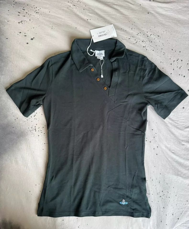 Vivienne Westwood Vivienne Westwood Short sleeves of a dark green polo shirt Size S / US 4 / IT 40 - 1 Thumbnail