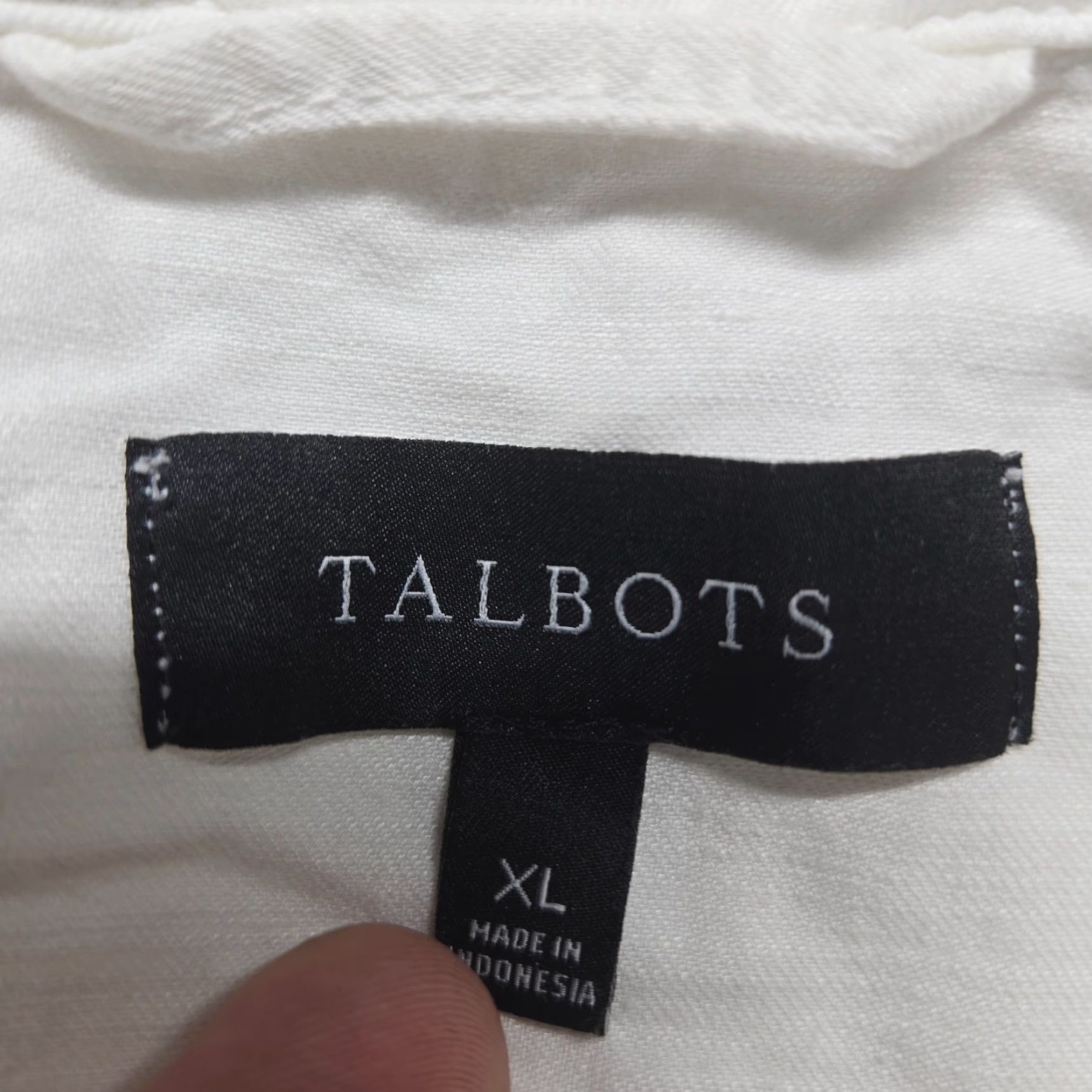 Talbots Talbots Cotton Jacket Solid White Coat Button Front Women's XL JACKET Cotton Utility 90s Classic Mens? Size XL / US 12-14 / IT 48-50 - 3 Thumbnail