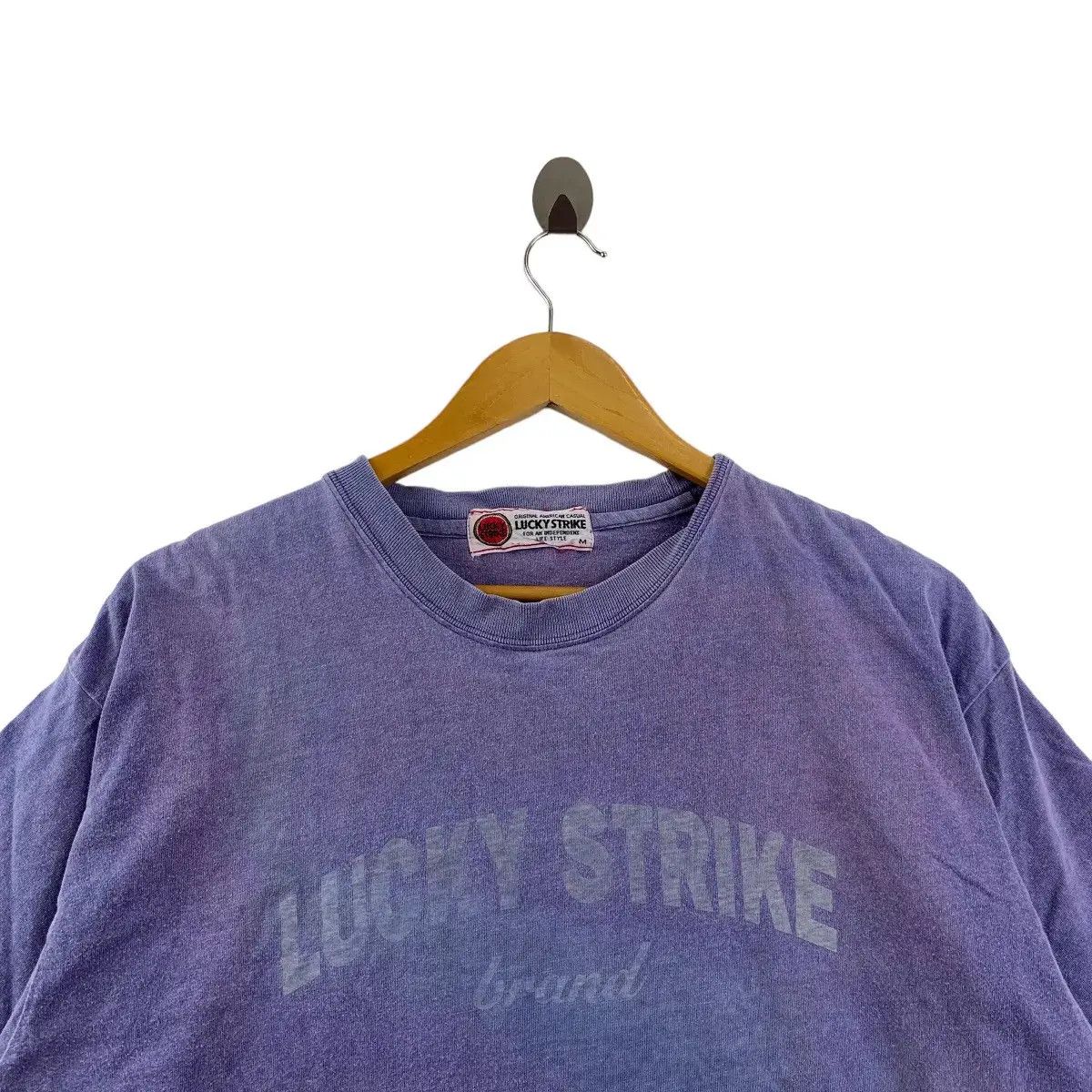 Vintage Vintage LUCKY STRIKE RACING Team Discolour Trash Tee Shirt Size US M / EU 48-50 / 2 - 2 Thumbnail