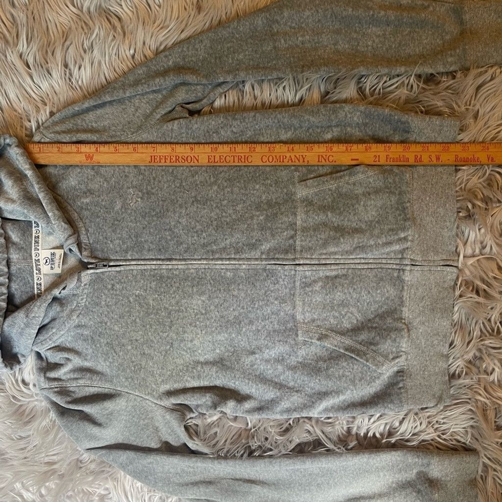 Pink PINK Victoria's Secret Gray Hoodie(juicy couture sty)size s Size S / US 4 / IT 40 - 5 Thumbnail