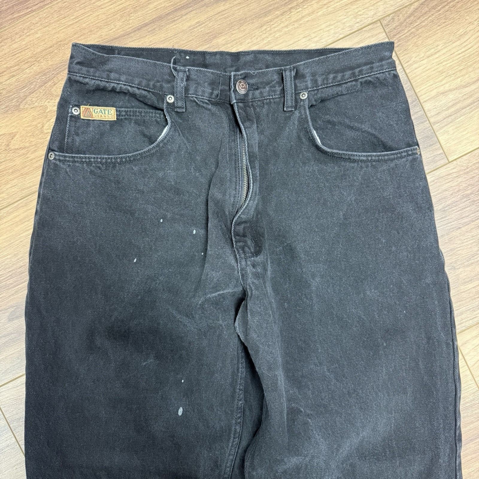 La Gear Vintage LA Gear Baggy Jeans Mens 36 Black Skate Streetwear ( Size US 36 / EU 52 - 4 Thumbnail