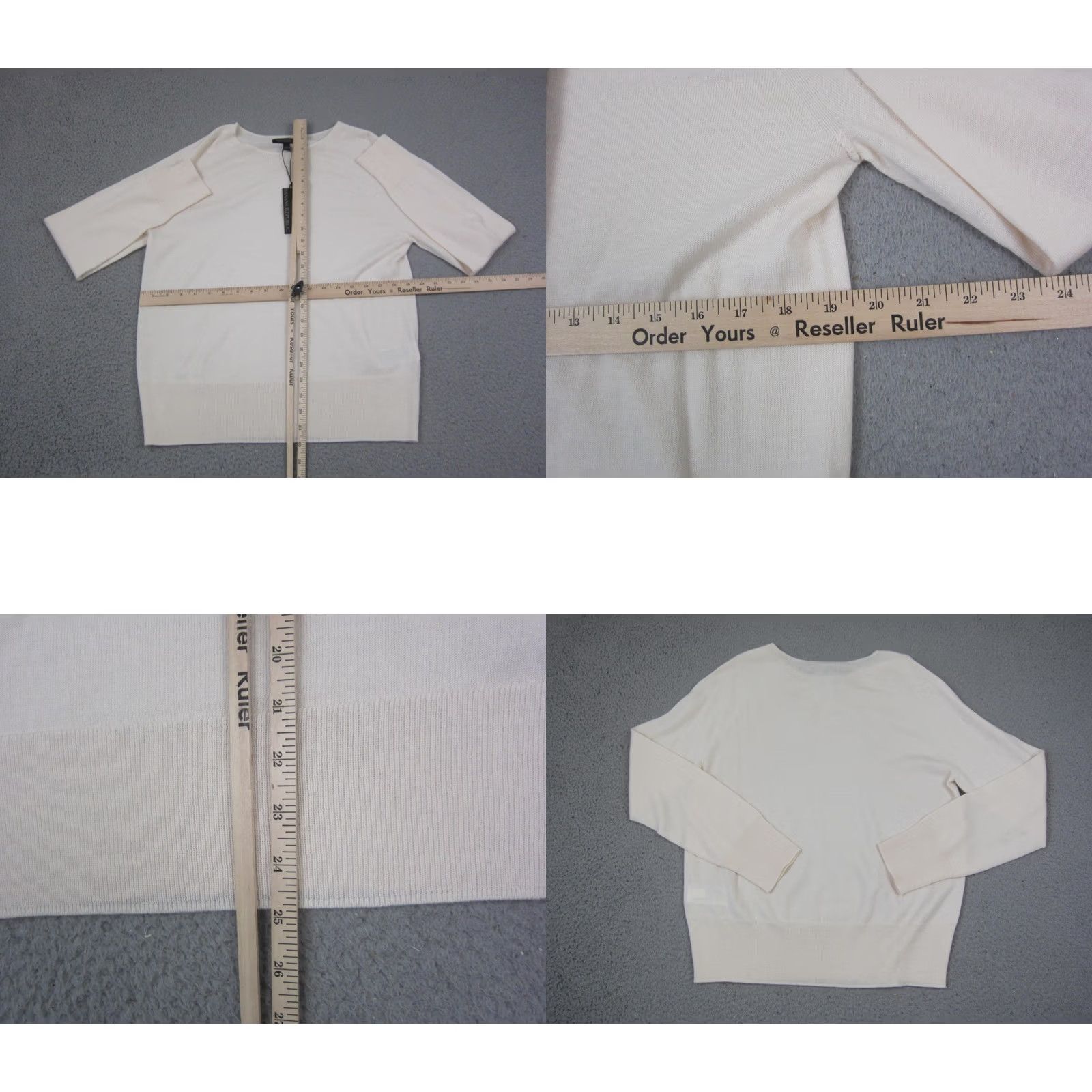 Banana Republic Banana Republic Sweater Womens Large Creme Merino Wool Knit Pullover Casual 90s Size L / US 10 / IT 46 - 8 Thumbnail