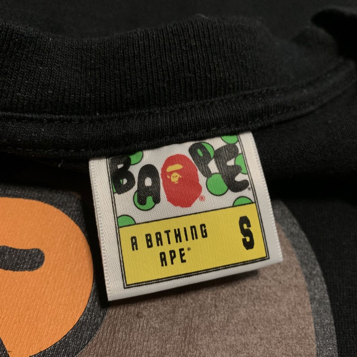 Bape Bape Small Big Ape Head Baby Milo Black Tee Size US S / EU 44-46 / 1 - 4 Thumbnail