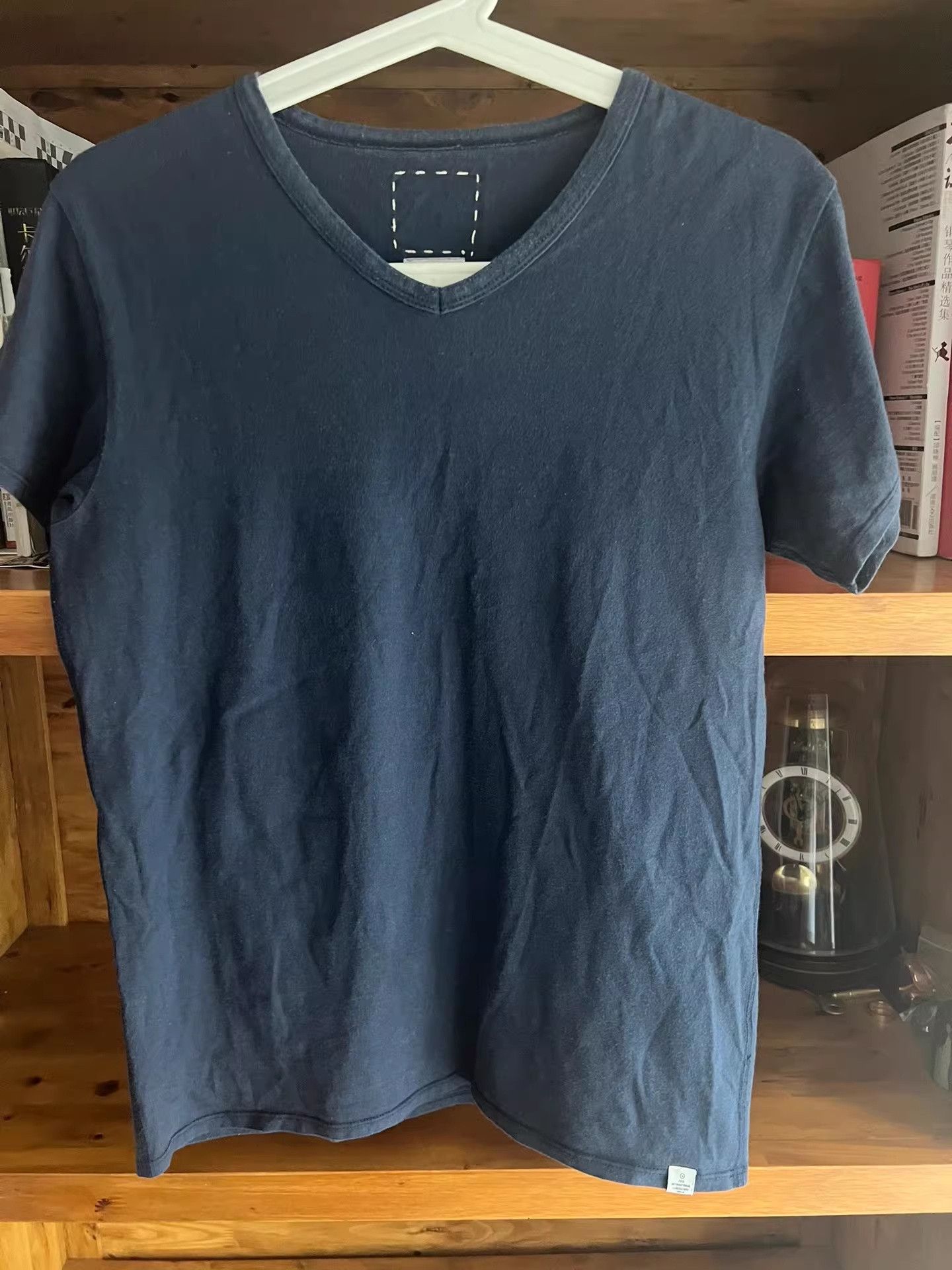 Visvim visvim Indigo V-Neck Short Sleeve T-Shirt Size US S / EU 44-46 / 1 - 4 Thumbnail