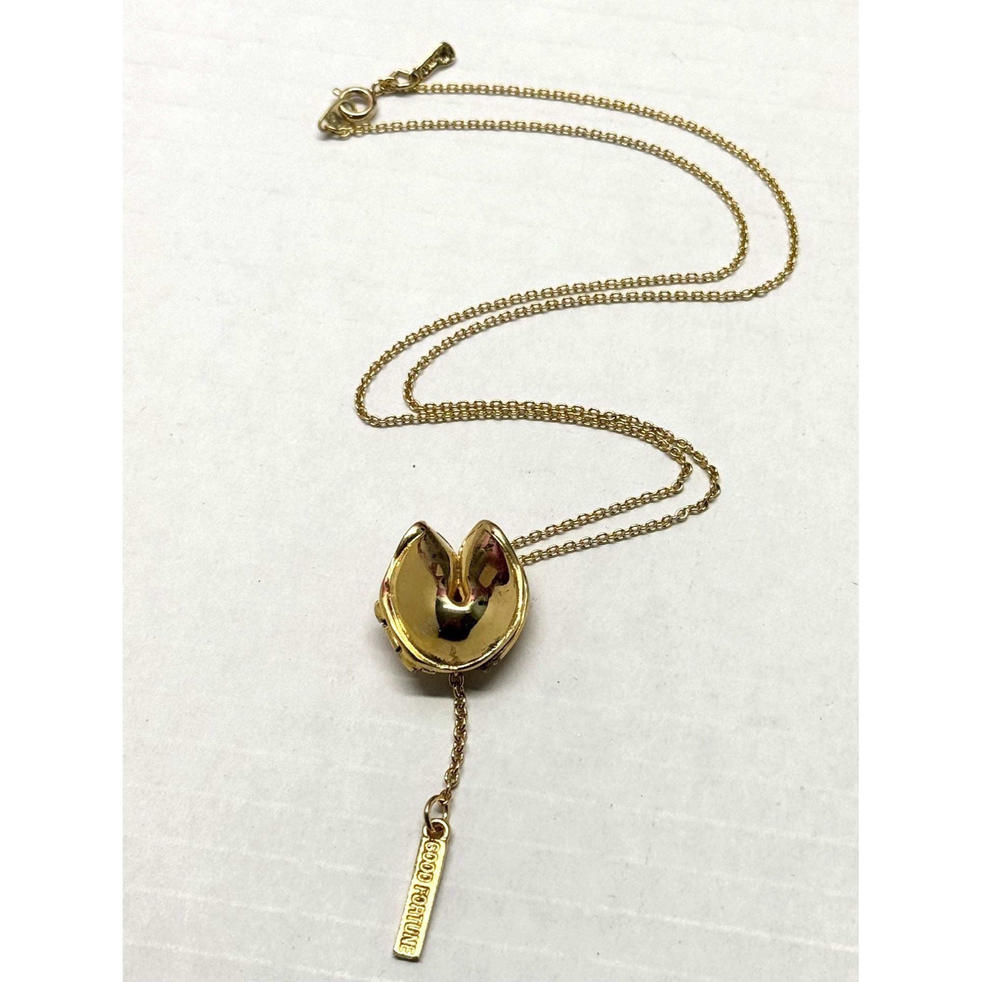 Other New Gold Fortune Cookie Necklace Size ONE SIZE - 1 Thumbnail