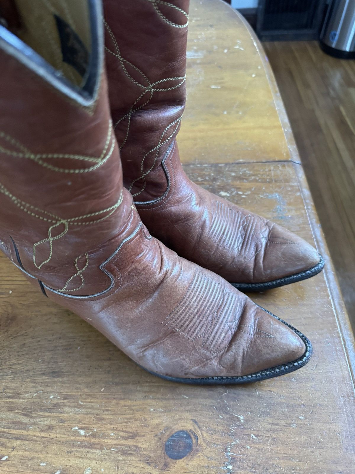 Tony Lama Vintage Tony Lama Cowboy Boots Size US 9 / EU 42 - 4 Thumbnail
