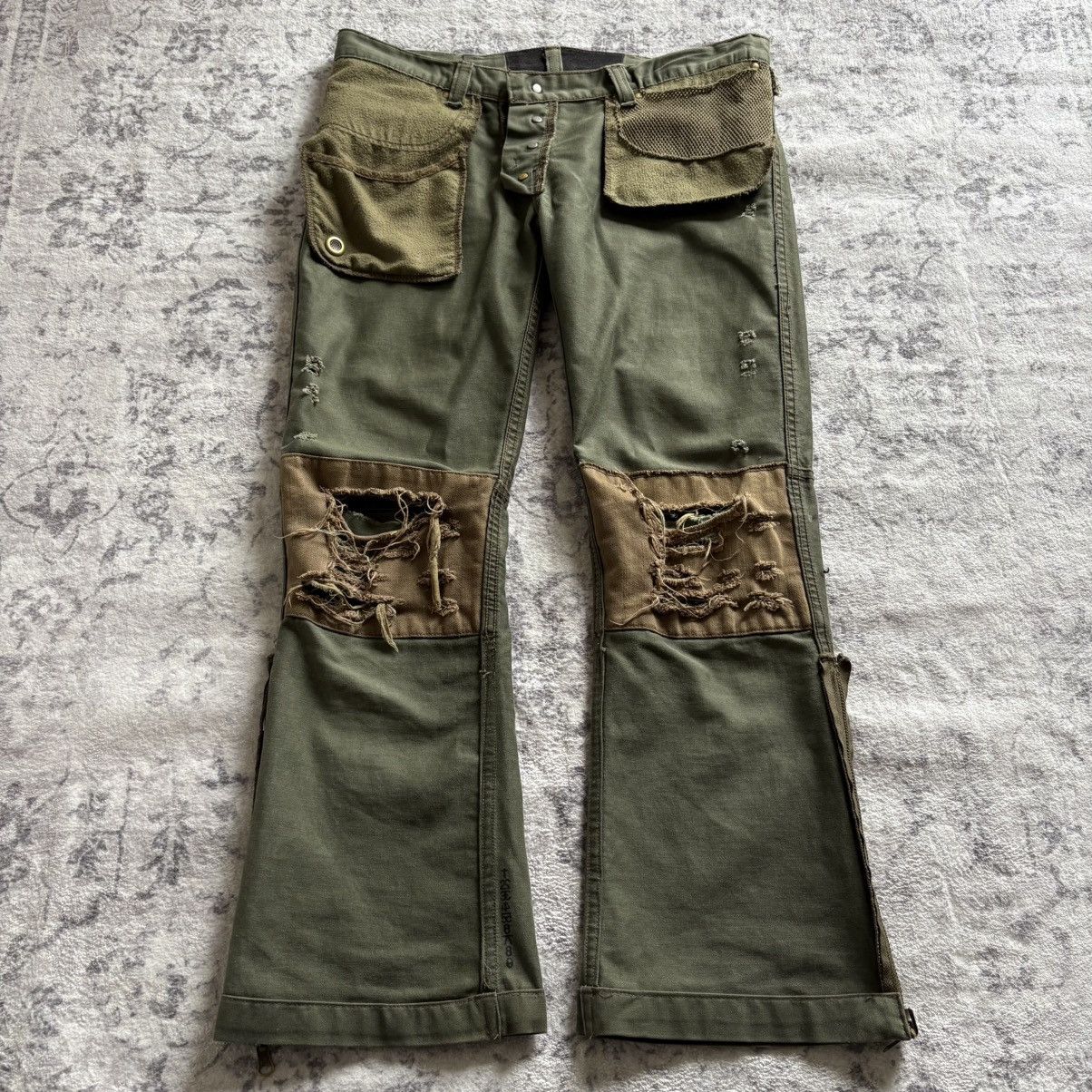 Pre-owned If Six Was Nine X Le Grande Bleu L G B If Six Was Nine Reversible Mud Max Yim & Yam Jeans | Size 32 In Green