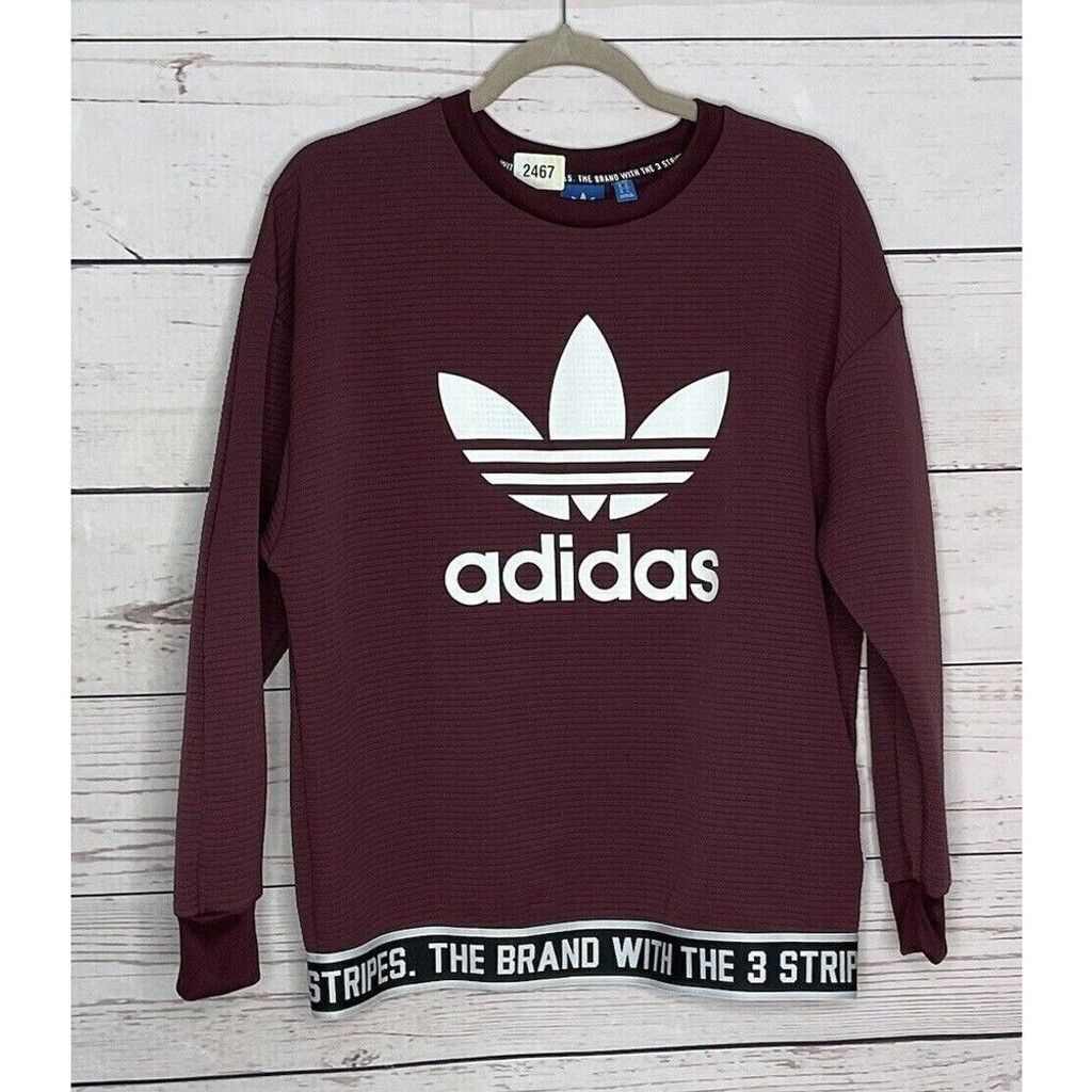 Adidas NWOT Adidas The Brand Big Logo Crewneck Sweatshirt Women S Size S / US 4 / IT 40 - 9 Thumbnail
