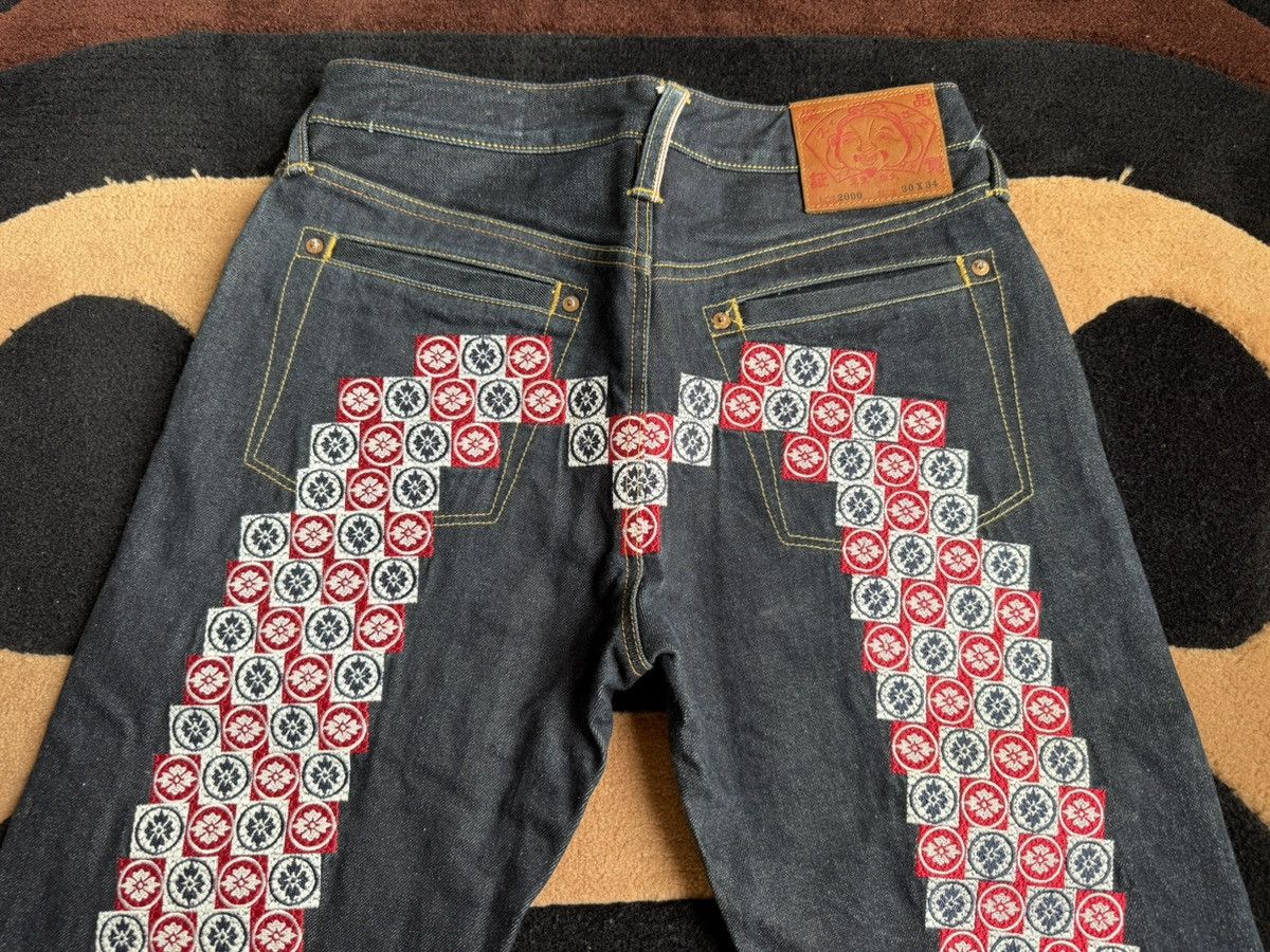 Evisu EVISU Mosaic embroidery daicock denim jeans size:30x34 Size US 30 / EU 46 - 3 Thumbnail