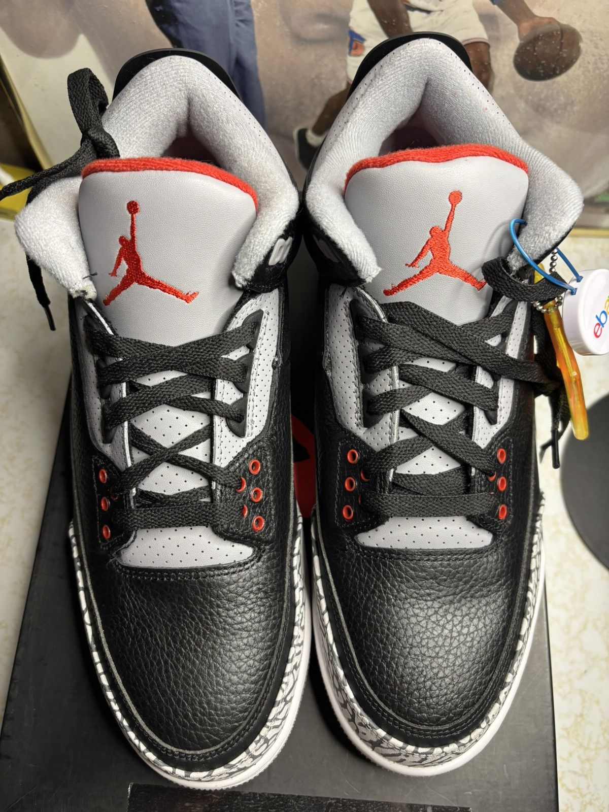 Jordan Brand Jordan 3 Retro Black Cement 2018 Size US 11 / EU 44 - 2 Thumbnail