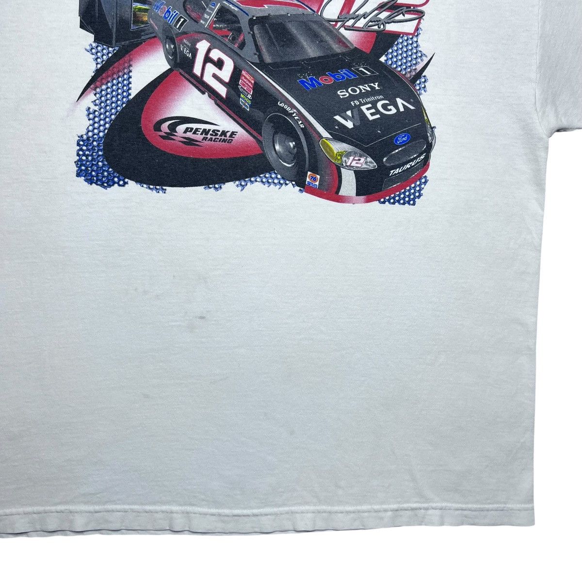 NASCAR 1990s Nascar Jeremy Mayfield Mobil Double Sided Graphic Tee Size US XXL / EU 58 / 5 - 7 Thumbnail