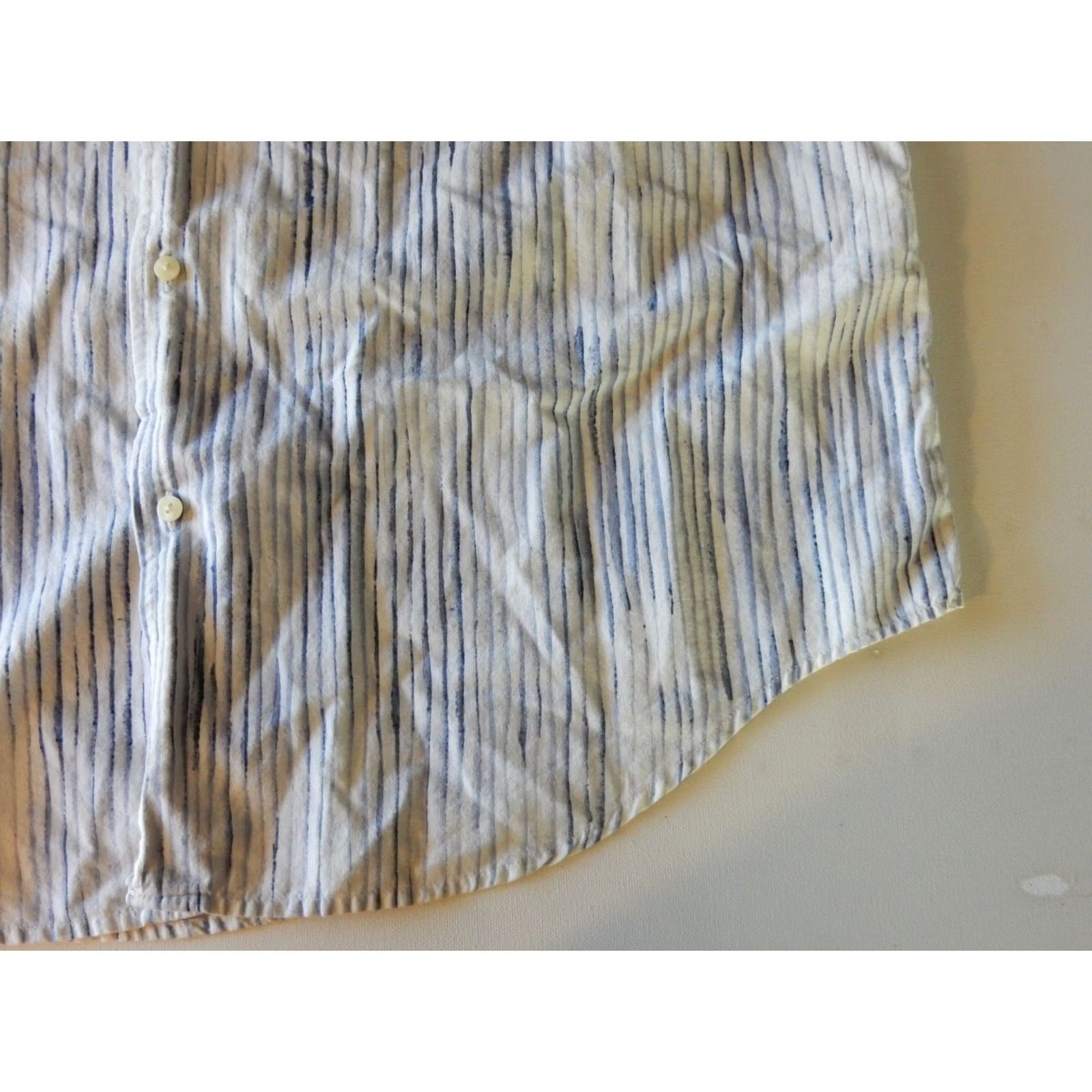 Calvin Klein VINTAGE Calvin Klein Men's Button-Up Shirt L Blue Striped Cotton Modern/Classic Fit Size US L / EU 52-54 / 3 - 3 Thumbnail