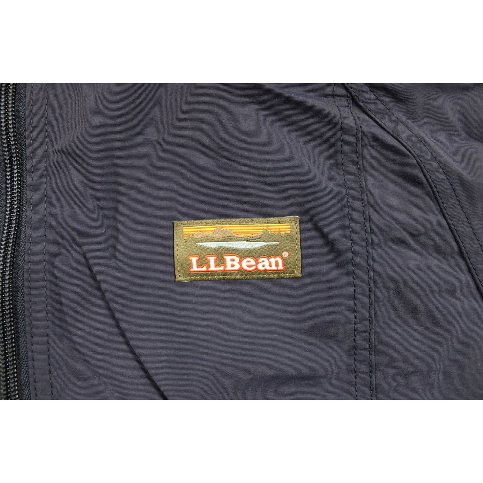 Vintage LL Bean Jacket Mens Small Navy Blue Hooded Nylon Pullover Windbreaker Outdoors Size US S / EU 44-46 / 1 - 3 Thumbnail