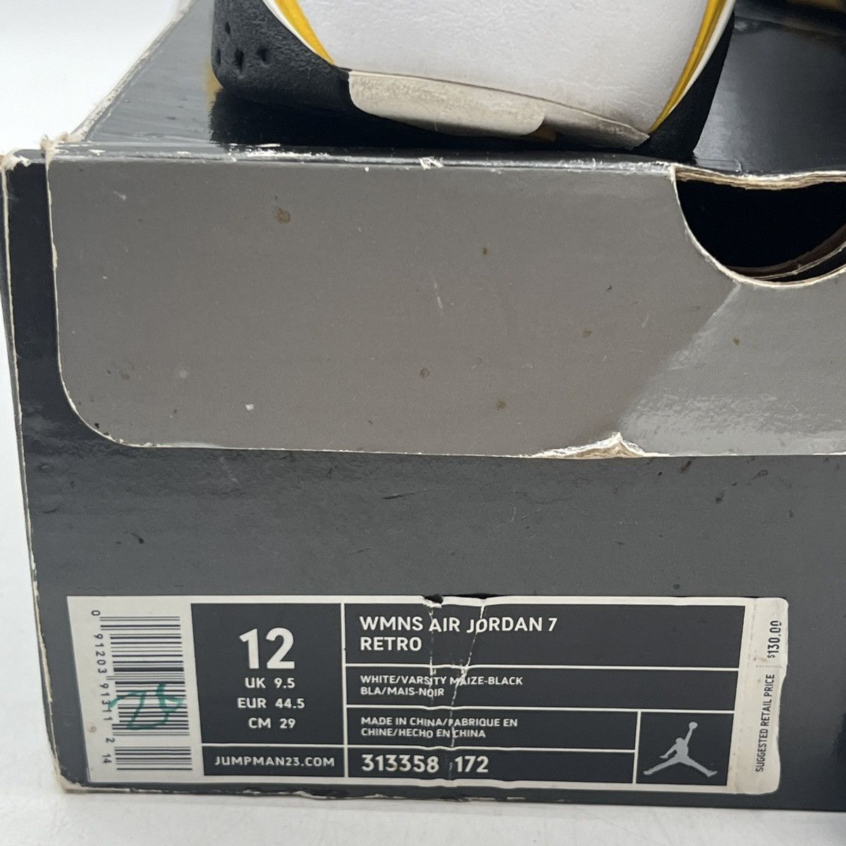 Jordan Brand Wmns Air Jordan 7 white varsity maize Size US 12 / EU 45 - 6 Thumbnail