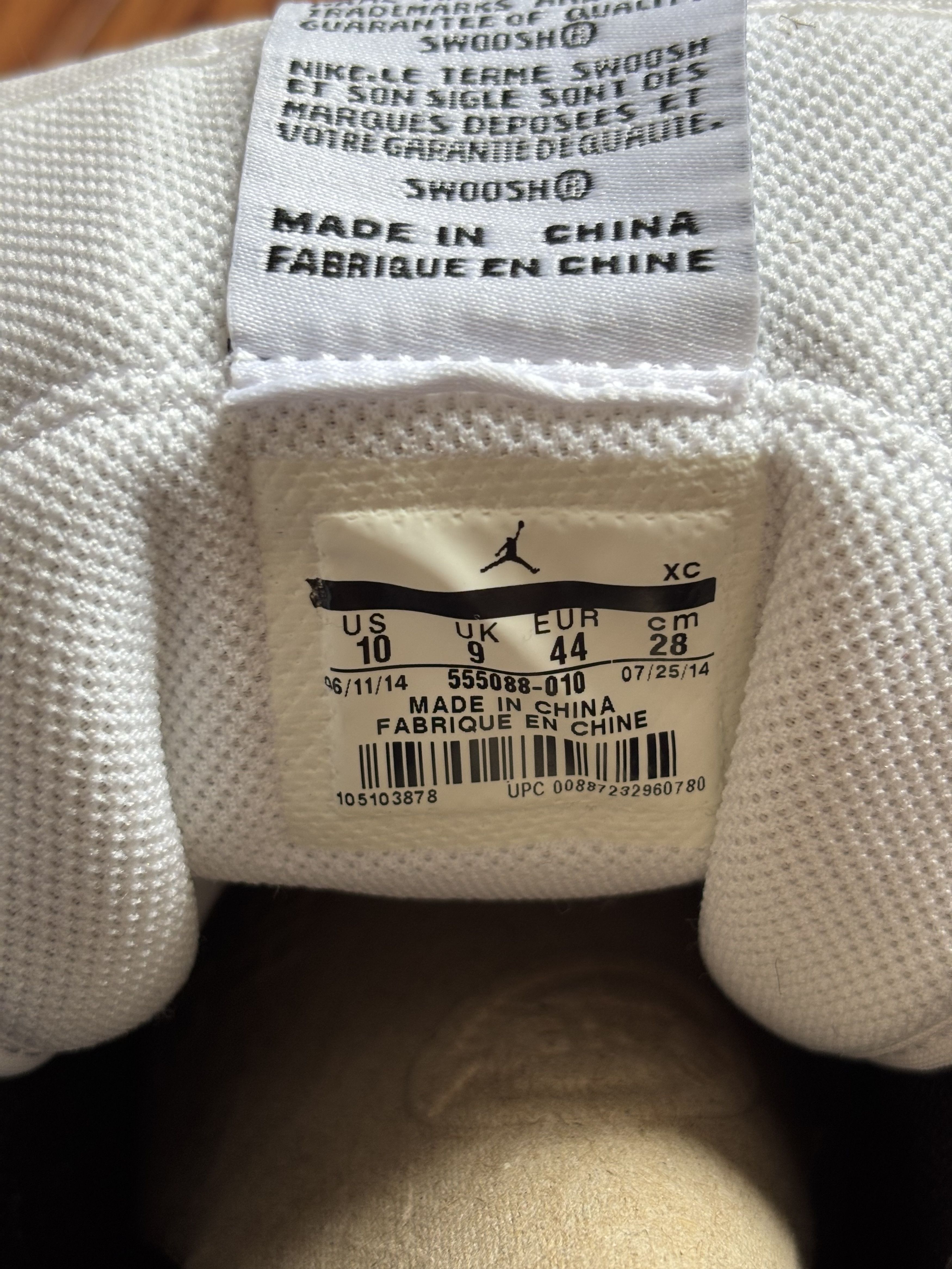 Jordan Brand Jordan 1 High - Black White 🐼 2014 OG. Size US 10 / EU 43 - 9 Thumbnail