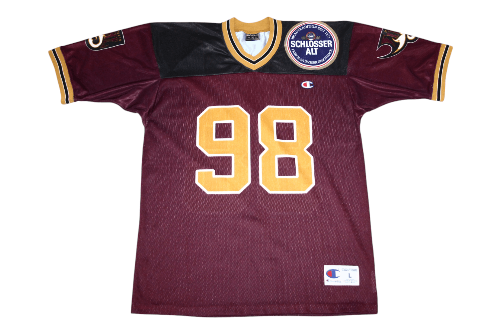 Champion RARE 00's Rhein Fire NFL European League of Football Jersey Size US L / EU 52-54 / 3 - 12 Thumbnail