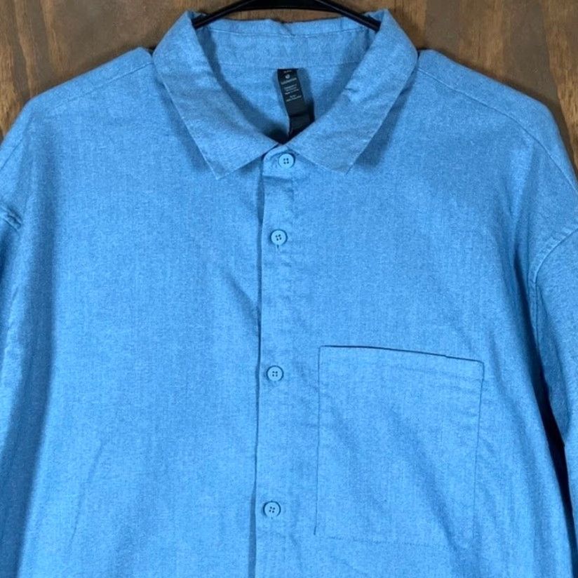 Lululemon Lululemon Mens Shirt Blue Button-Down Long Sleeve Collared Athletic XXL Shirt Size US XXL / EU 58 / 5 - 2 Thumbnail