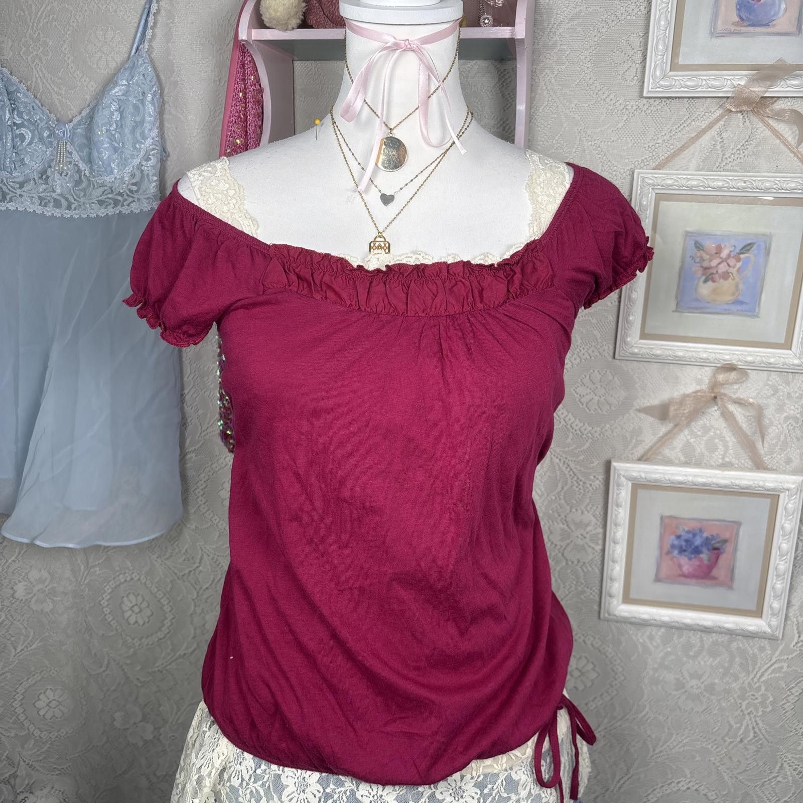 Decree y2k ruched decree babydoll blouse Size S / US 4 / IT 40 - 3 Thumbnail