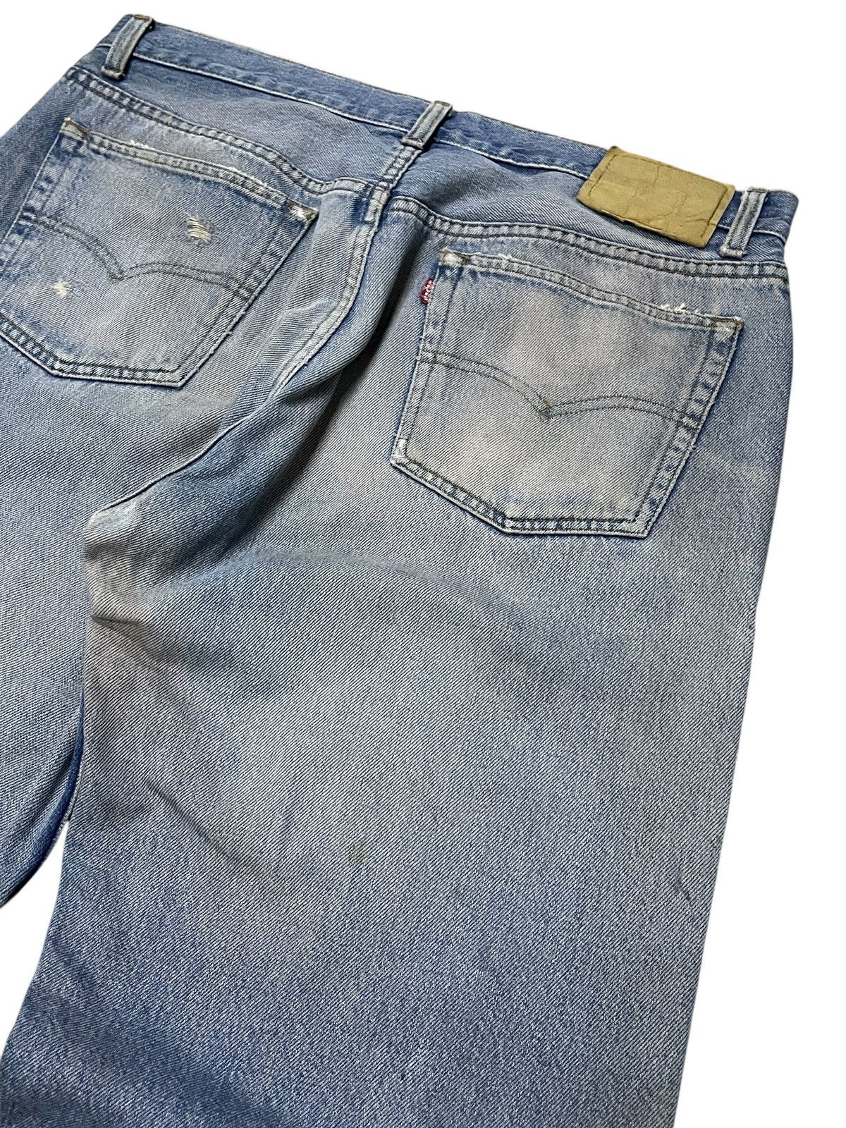 LVC × Levi's × Vintage Vintage Levis 501 Muddy Wash Distressed Jeans Size US 34 / EU 50 - 17 Thumbnail