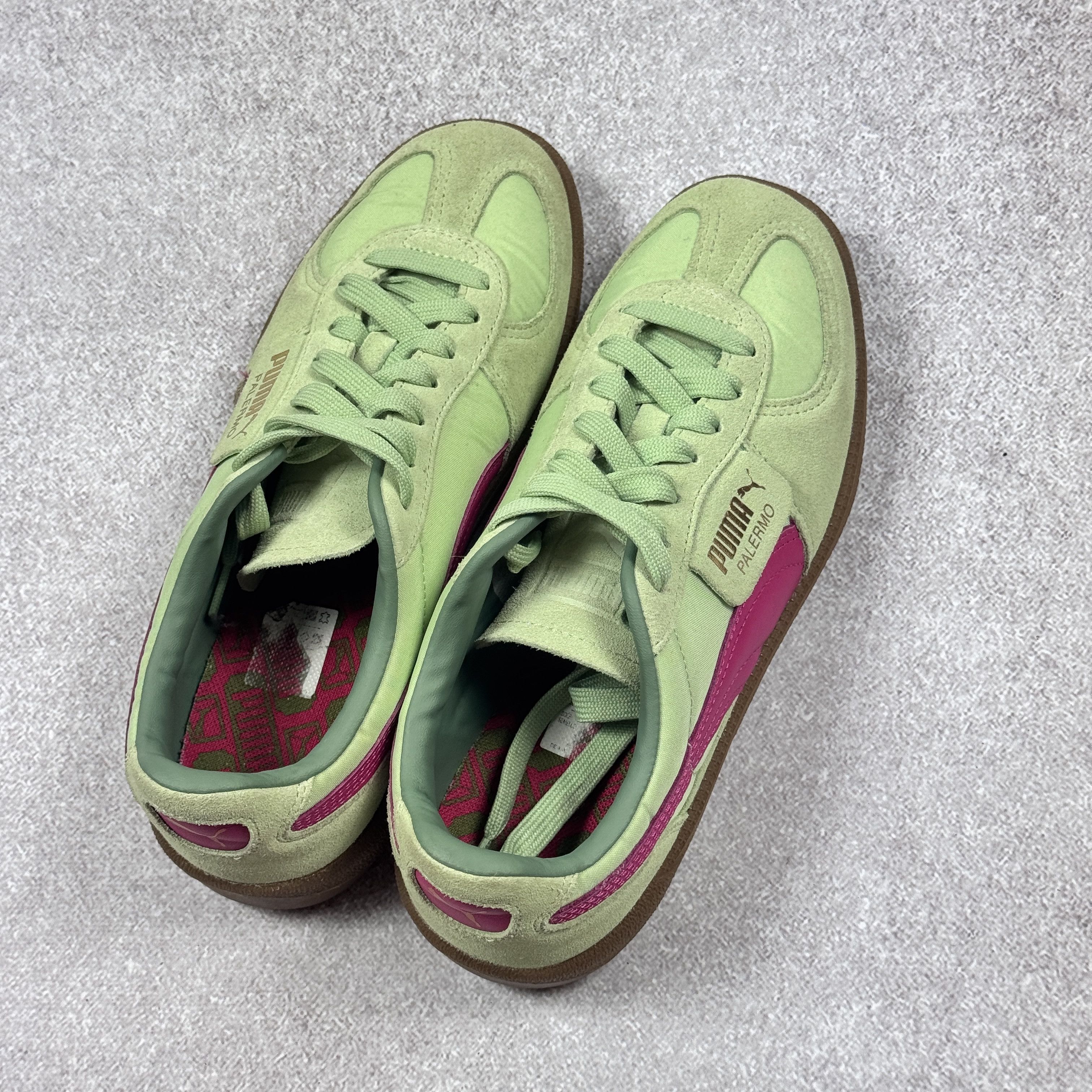 Puma Puma Palermo OG Green 383011-07 nylon suede sneakers size 39 Size US 7 / IT 37 - 5 Thumbnail