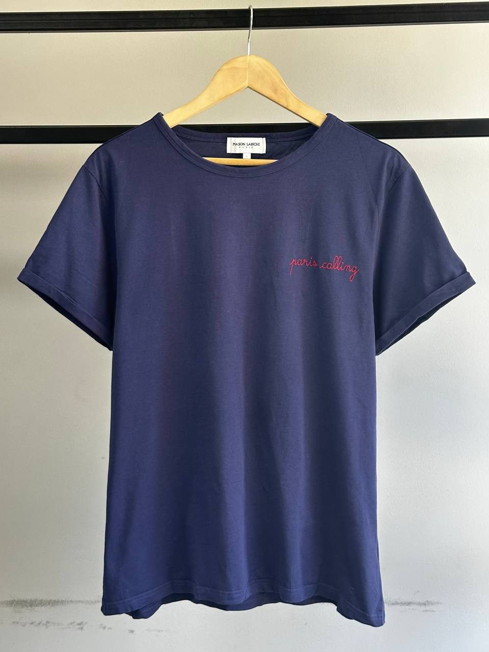 Maison Labiche Maison Labiche "Paris Calling" Embroidered t-shirt Size US L / EU 52-54 / 3 - 1 Thumbnail