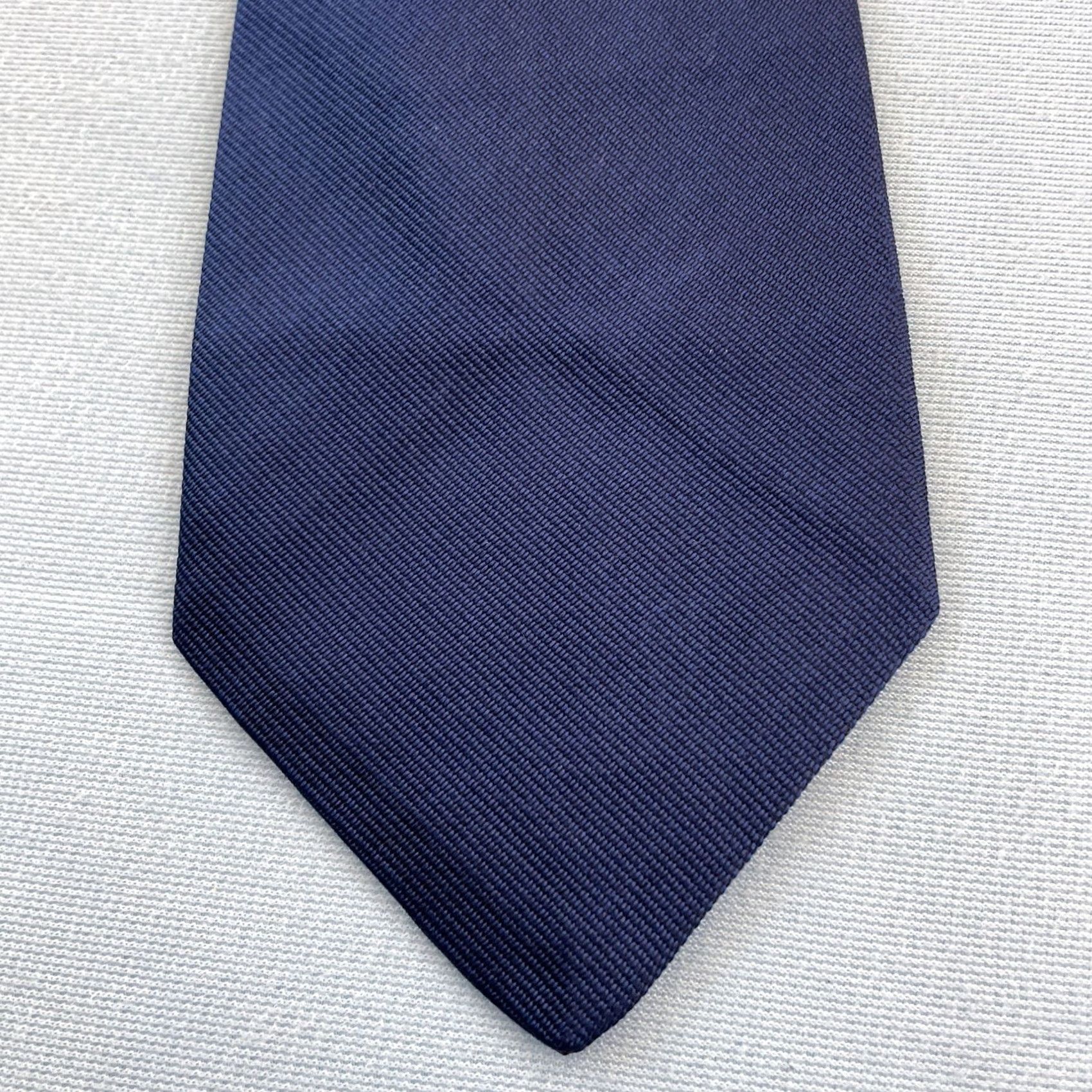 Vintage Kane Tie Vintage England Silk Necktie Lucky Number 7 Woven Macclesfield Blue 3x57 Size ONE SIZE - 3 Thumbnail