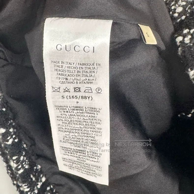 Gucci Gucci Black and silver knitted gold buckle cardigan Size S / US 4 / IT 40 - 3 Thumbnail