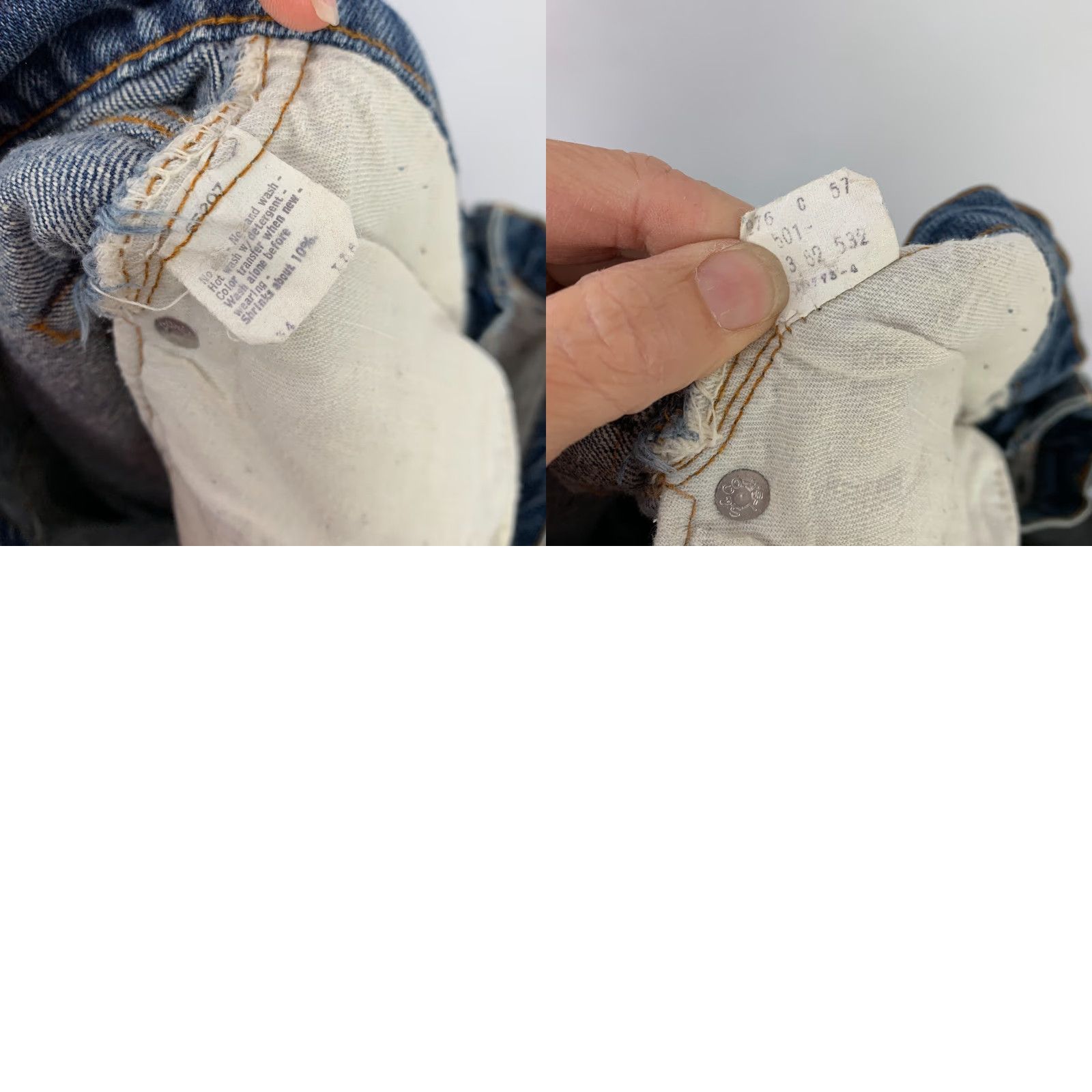 Levi's VINTAGE Levi's Jean Levi Strauss Button Fly 501 XX 34x38 32.5 Inseam Blue Denim Men Jeans Medium Wash 100% Cotton Size US 38 / EU 54 - 9 Thumbnail